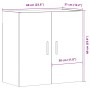 Armario de pared madera de ingeniería roble artisan 60x31x60 cm von , Schließfächer und Lagerschränke - Ref: Foro24-857307, P...