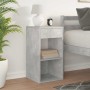 Mesilla de noche con cajón gris hormigón 35x34x66,5 cm de , Mesitas de noche - Ref: Foro24-858719, Precio: 44,00 €