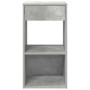 Mesilla de noche con cajón gris hormigón 35x34x66,5 cm de , Mesitas de noche - Ref: Foro24-858719, Precio: 44,00 €