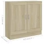 Armario libros madera contrachapada color roble 82,5x30,5x80 cm de vidaXL, Librerías y estanterías - Ref: Foro24-802708, Prec...