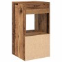 Mesilla de noche con cajón madera vieja 35x34x66,5 cm