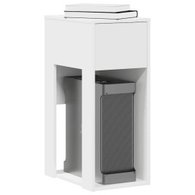 Torre de ordenador con cajón blanco 30x44x74 cm by , Desks - Ref: Foro24-858731, Price: 58,66 €, Discount: %