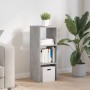 Librería apilable madera contrachapada gris cemento 30x30x80 cm by , Lockers and storage cabinets - Ref: Foro24-858809, Price...