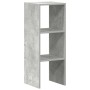 Librería apilable madera contrachapada gris cemento 30x30x80 cm by , Lockers and storage cabinets - Ref: Foro24-858809, Price...