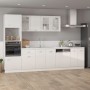 Glossy white engineered wood microwave cabinet by vidaXL, Kitchen cabinets - Ref: Foro24-802551, Price: 260,51 €, Discount: %