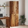 Aparador alto madera de ingeniería envejecida 60x32x190 cm by , Filing cabinets - Ref: Foro24-3318714, Price: 148,00 €, Disco...