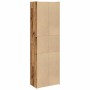 Aparador alto madera de ingeniería envejecida 60x32x190 cm by , Filing cabinets - Ref: Foro24-3318714, Price: 148,00 €, Disco...