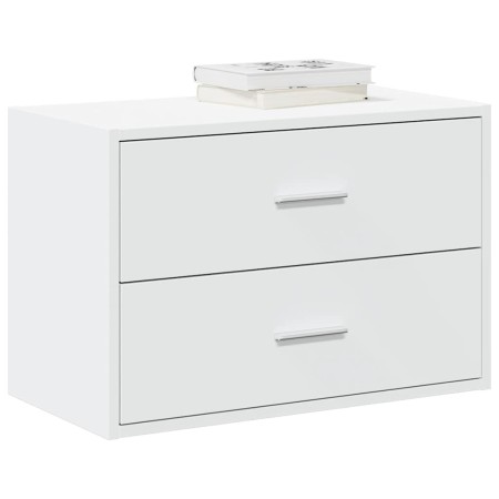 Armario con 2 cajones blanco 60x31x40 cm madera de ingeniería de , Cajoneras - Ref: Foro24-858821, Precio: 79,99 €, Descuento: %