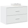 Armario con 2 cajones blanco 60x31x40 cm madera de ingeniería de , Cajoneras - Ref: Foro24-858821, Precio: 79,99 €, Descuento: %