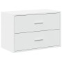 Armario con 2 cajones blanco 60x31x40 cm madera de ingeniería de , Cajoneras - Ref: Foro24-858821, Precio: 79,99 €, Descuento: %