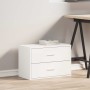 Armario con 2 cajones blanco 60x31x40 cm madera de ingeniería de , Cajoneras - Ref: Foro24-858821, Precio: 79,99 €, Descuento: %