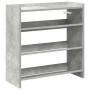 Mueble zapatero madera contrachapada gris hormigón 60x25x62 cm by , Shoe racks and shoe organizers - Ref: Foro24-859890, Pric...