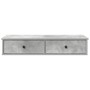 Estante de pared con cajones madera contrachapada gris hormigón de , Estantes y estanterías - Ref: Foro24-859962, Precio: 65,...