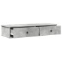 Estante de pared con cajones madera contrachapada gris hormigón de , Estantes y estanterías - Ref: Foro24-859962, Precio: 65,...