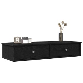 Estante de pared con cajones de madera contrachapada negro by , Shelves and shelves - Ref: Foro24-859960, Price: 83,93 €, Dis...