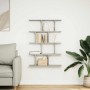 Estante cubo de pared 12 compartimentos madera gris sonoma by , Shelves and shelves - Ref: Foro24-860018, Price: 53,46 €, Dis...