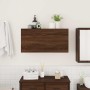 Mueble de pared baño madera ingeniería roble marrón 80x25x40 cm von , Badezimmerwaschtische - Ref: Foro24-860091, Preis: 59,6...