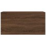 Mueble de pared baño madera ingeniería roble marrón 80x25x40 cm von , Badezimmerwaschtische - Ref: Foro24-860091, Preis: 59,6...