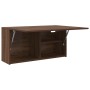 Mueble de pared baño madera ingeniería roble marrón 80x25x40 cm de , Tocadores de baño - Ref: Foro24-860091, Precio: 62,48 €