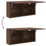 Mueble de pared baño madera ingeniería roble marrón 80x25x40 cm de , Tocadores de baño - Ref: Foro24-860091, Precio: 62,48 €