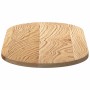 Tablero de mesa ovalado madera maciza de roble 80x40x2 cm by , Table tops - Ref: Foro24-4009061, Price: 45,36 €, Discount: %