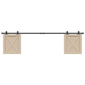 Kit de puerta corredera de armario acero carbono 200 cm von , DIY-Zubehör - Ref: Foro24-4009676, Preis: 28,12 €, Rabatt: %