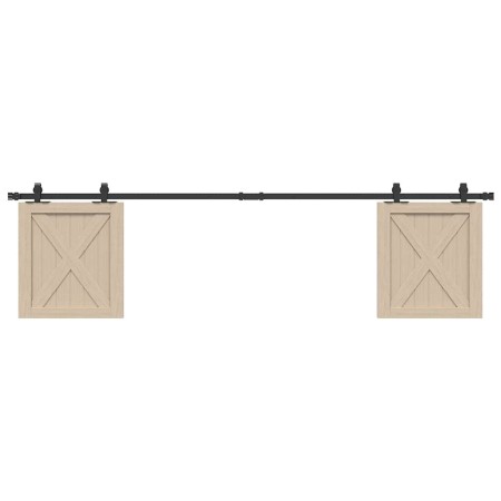 Kit de puerta corredera de armario acero carbono 200 cm von , DIY-Zubehör - Ref: Foro24-4009676, Preis: 28,12 €, Rabatt: %
