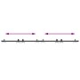 Kit de puerta corredera de armario acero carbono 200 cm von , DIY-Zubehör - Ref: Foro24-4009676, Preis: 28,12 €, Rabatt: %