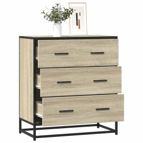 Aparador madera ingeniería y metal roble Sonoma 68x35x76 cm by , Sideboards - Ref: Foro24-848970, Price: 91,98 €, Discount: %
