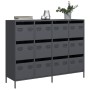 Aparador de acero laminado en frío antracita 135x39x103,5 cm by , Sideboards - Ref: Foro24-3307175, Price: 308,24 €, Discount: %