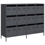 Aparador de acero laminado en frío antracita 135x39x103,5 cm by , Sideboards - Ref: Foro24-3307175, Price: 308,24 €, Discount: %