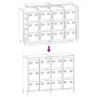Aparador de acero laminado en frío antracita 135x39x103,5 cm by , Sideboards - Ref: Foro24-3307175, Price: 308,24 €, Discount: %