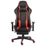 Drehbarer Gaming-Stuhl mit roter PVC-Fußstütze von vidaXL, Gaming-Stühle - Ref: Foro24-20487, Preis: 146,12 €, Rabatt: %