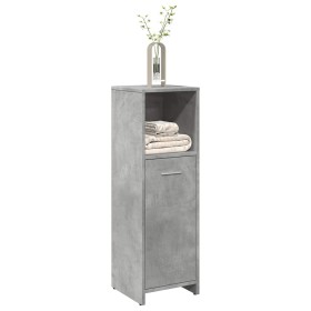 Armario de baño madera contrachapada gris 30x30x95 cm de , Muebles de baño - Ref: Foro24-856032, Precio: 40,64 €, Descuento: %