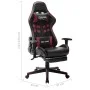 Gaming chair with footrest black and red synthetic leather by vidaXL, Gaming chairs - Ref: Foro24-20517, Price: 175,79 €, Dis...