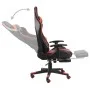 Silla gaming giratoria con reposapiés PVC rojo de vidaXL, Sillones para videojuegos - Ref: Foro24-20487, Precio: 144,58 €, De...