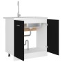 Armario inferior fregadero contrachapada negro 80x46x81,5cm de vidaXL, Armarios de cocina - Ref: Foro24-801197, Precio: 72,44...
