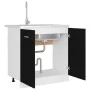 Armario inferior fregadero contrachapada negro 80x46x81,5cm de vidaXL, Armarios de cocina - Ref: Foro24-801197, Precio: 67,82...
