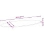 Tablero de mesa ovalado madera maciza de roble 140x60x2 cm von , Tischplatten - Ref: Foro24-4009056, Preis: 96,85 €, Rabatt: %