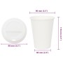 Vasos de café de papel con tapa 1000 uds 12oz 300ml by , Disposable cups - Ref: Foro24-3325217, Price: 141,45 €, Discount: %
