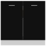 Waschbecken-Unterschrank aus schwarzem Sperrholz, 80 x 46 x 81,5 cm von vidaXL, Küchenschränke - Ref: Foro24-801197, Preis: 6...