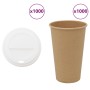 Vasos de café de papel con tapa 1000 uds 16oz 400ml by , Disposable cups - Ref: Foro24-3325222, Price: 140,06 €, Discount: %