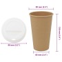 Vasos de café de papel con tapa 1000 uds 16oz 400ml by , Disposable cups - Ref: Foro24-3325222, Price: 140,06 €, Discount: %
