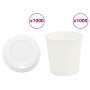 Vasos de café de papel con tapa 1000 uds 4oz 100ml von , Einwegbecher - Ref: Foro24-3325215, Preis: 64,32 €, Rabatt: %