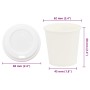 Vasos de café de papel con tapa 1000 uds 4oz 100ml von , Einwegbecher - Ref: Foro24-3325215, Preis: 64,32 €, Rabatt: %