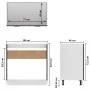 Armario inferior fregadero contrachapada negro 80x46x81,5cm de vidaXL, Armarios de cocina - Ref: Foro24-801197, Precio: 67,82...