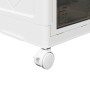 Caja de almacenaje apilable con ruedas 2niveles 75 L 64x40x76cm by , Cargo forklifts - Ref: Foro24-4012368, Price: 67,12 €, D...