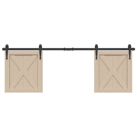 Kit de puerta corredera de armario acero carbono 152 cm von , DIY-Zubehör - Ref: Foro24-4009683, Preis: 30,81 €, Rabatt: %