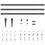 Kit de puerta corredera de armario acero carbono 244 cm von , DIY-Zubehör - Ref: Foro24-4009688, Preis: 22,80 €, Rabatt: %
