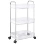 Carro de almacenamiento 3 niveles transparente 37x28x68 cm by , Cargo forklifts - Ref: Foro24-4012377, Price: 30,27 €, Discou...